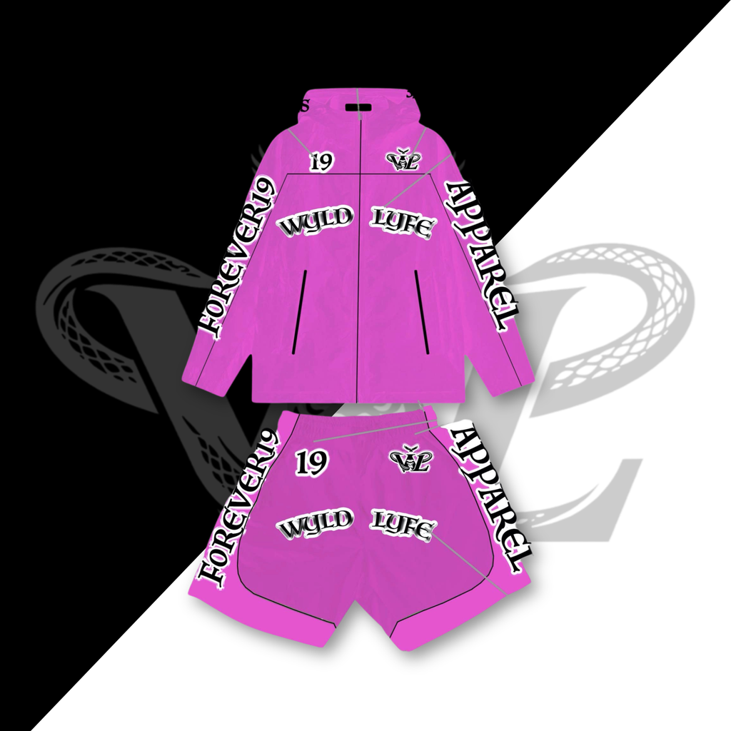 WYLDLYFE Windbreaker Set | Pink/Black