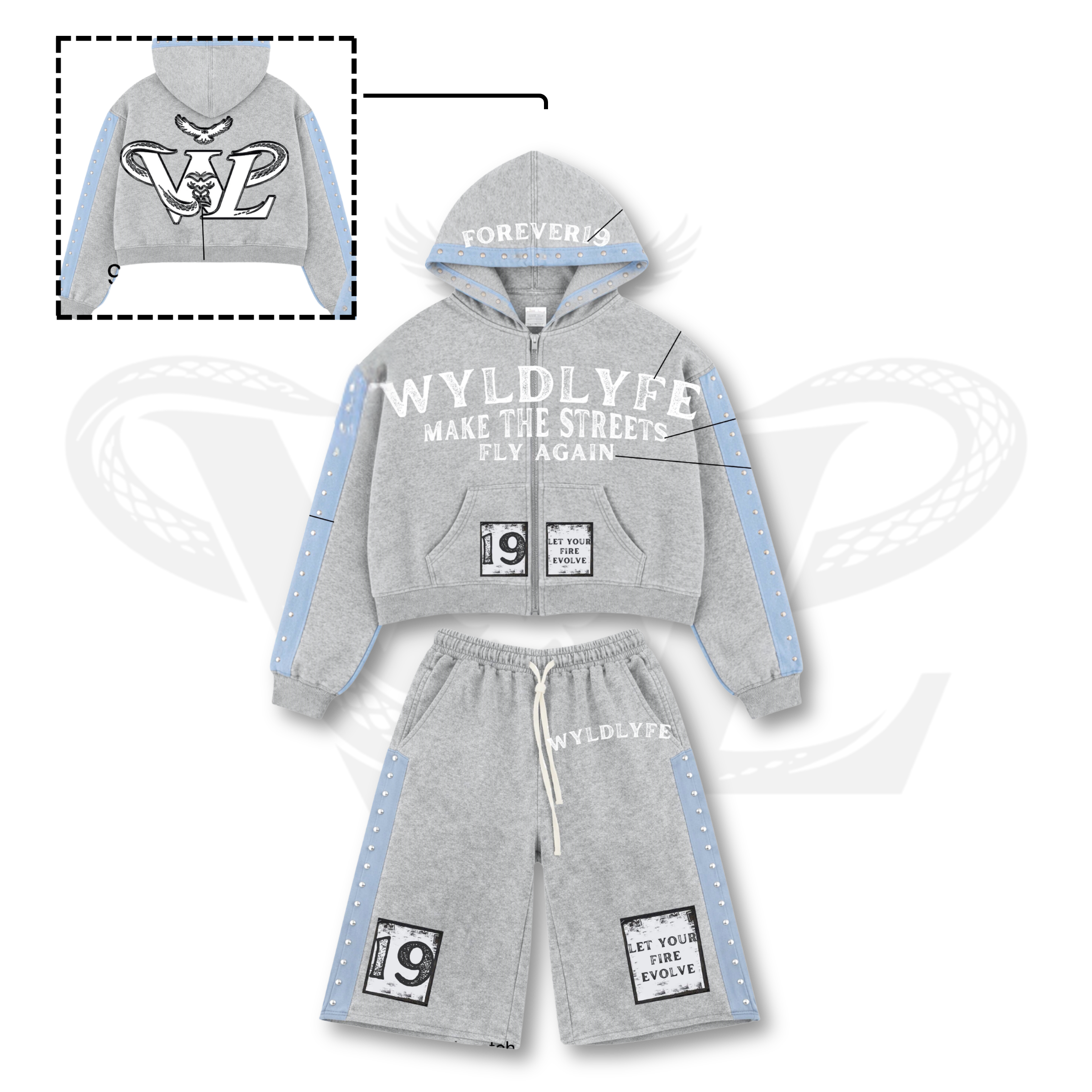 WYLDLYFE Evolution Set | Heather Gray