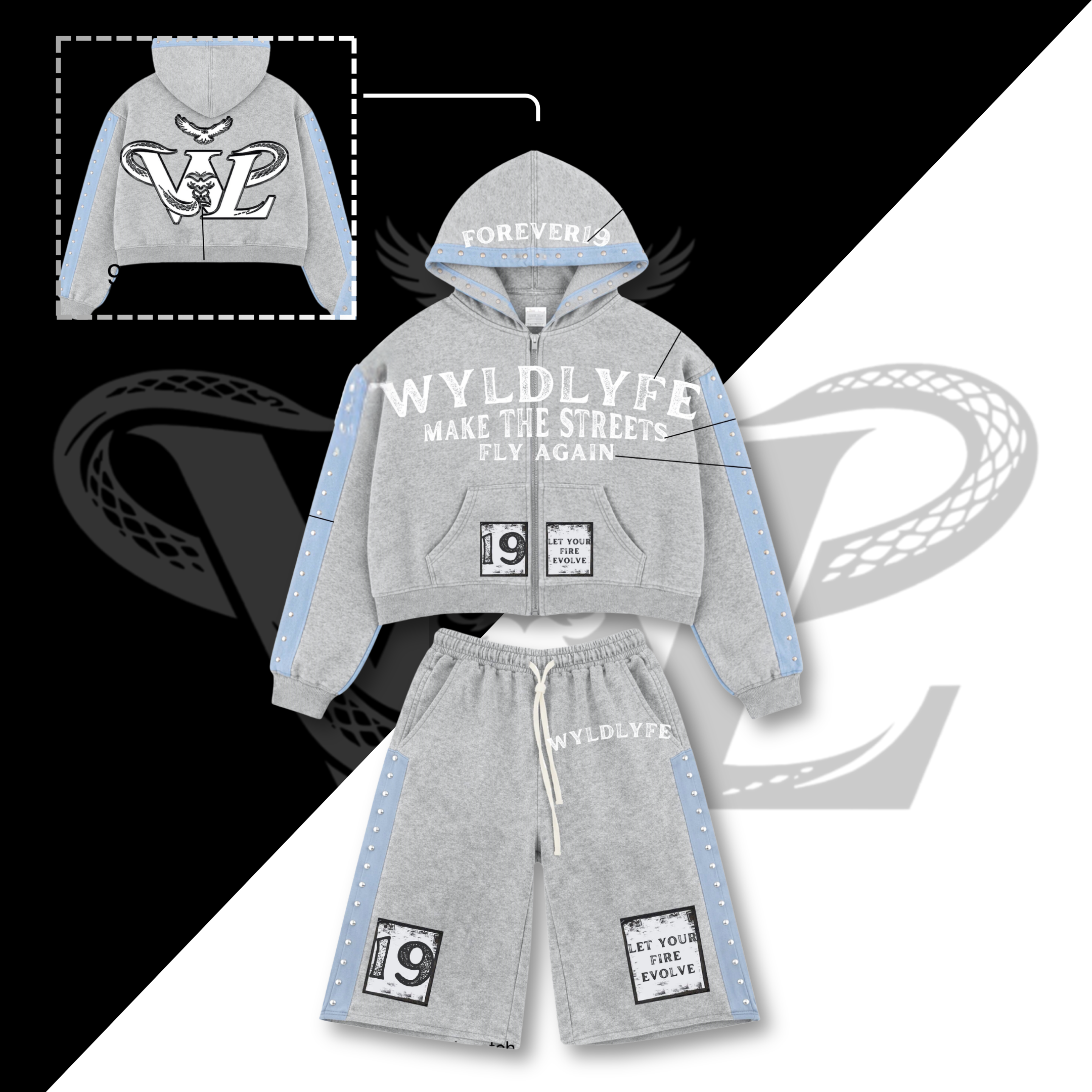 WYLDLYFE Evolution Set | Heather Gray